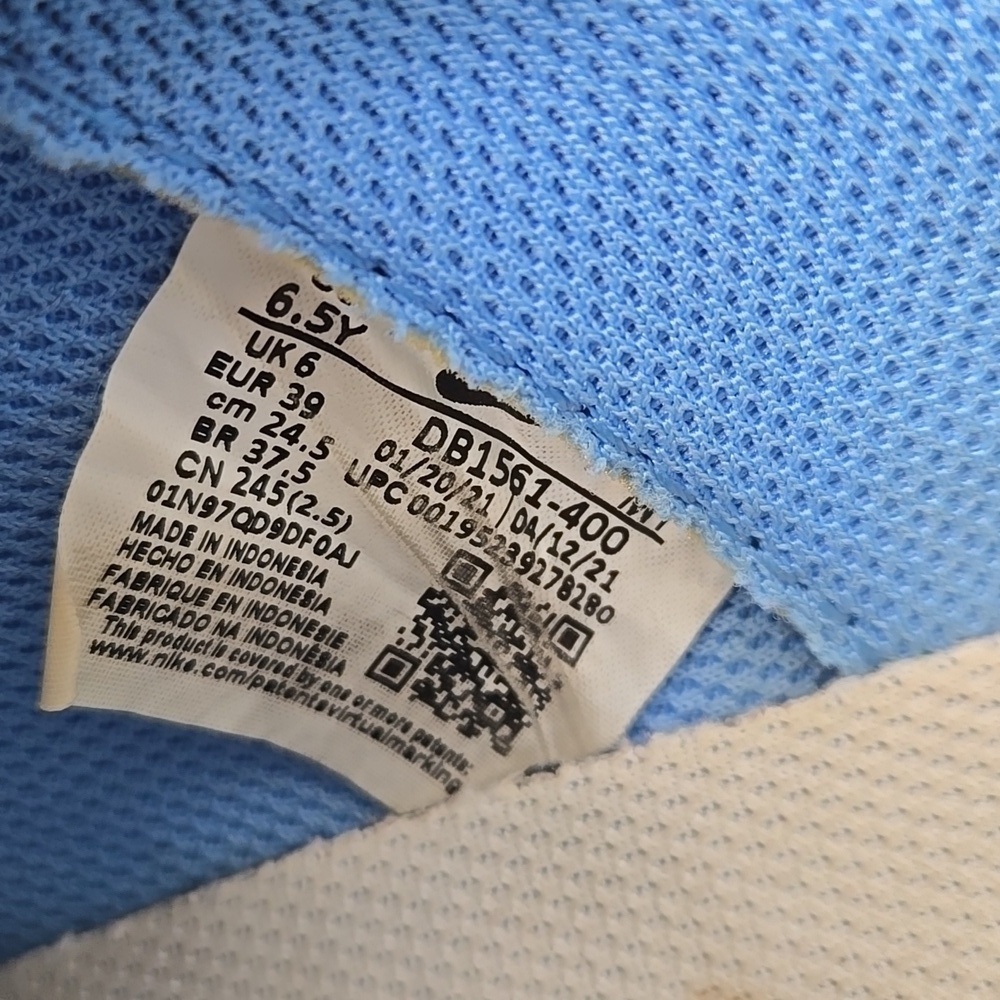 Nike Air Force 1 ‘07 LV8 University Blue Youth Size 6.5 Y - Picture 10 of 11